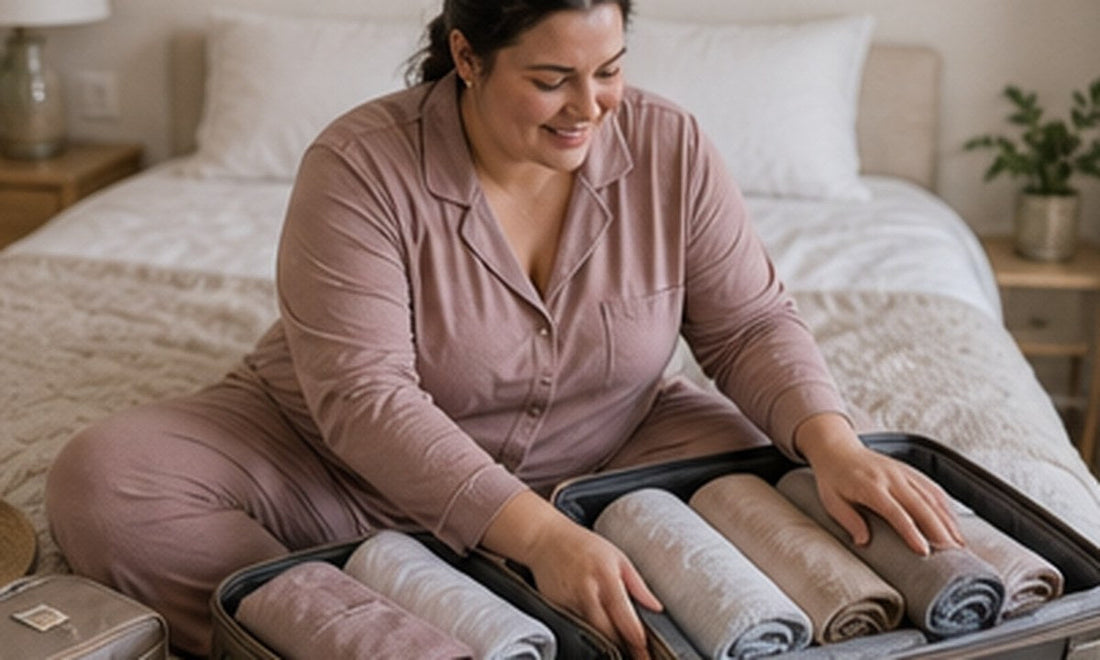 Curvvvy blog cover: Best Plus Size Pajama Set Capsule for Travel 2026: Tested