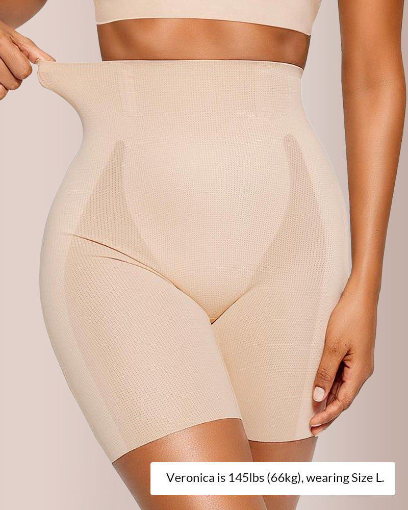 Best shapewear shorts under fall midi skirts — plus-size seamless smoothing with breathable fabric for 8+ hour office wear. No rolling, no overheating.