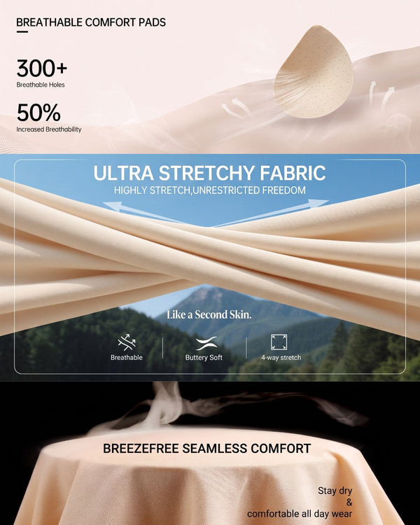 Curvvvy™ Plus Size Supportive Seamless Jelly Bra