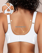 Curvvvy® V-Neck Mesh Crossover Bra