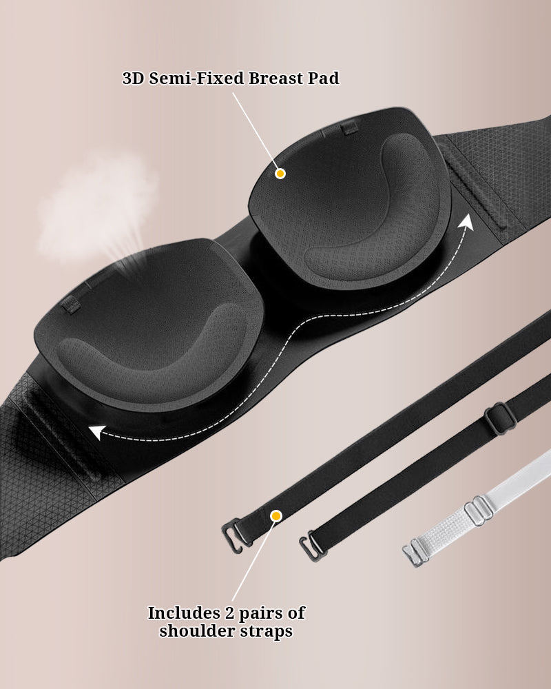 Curvvvy® Wireless Padded Bandeau Bra