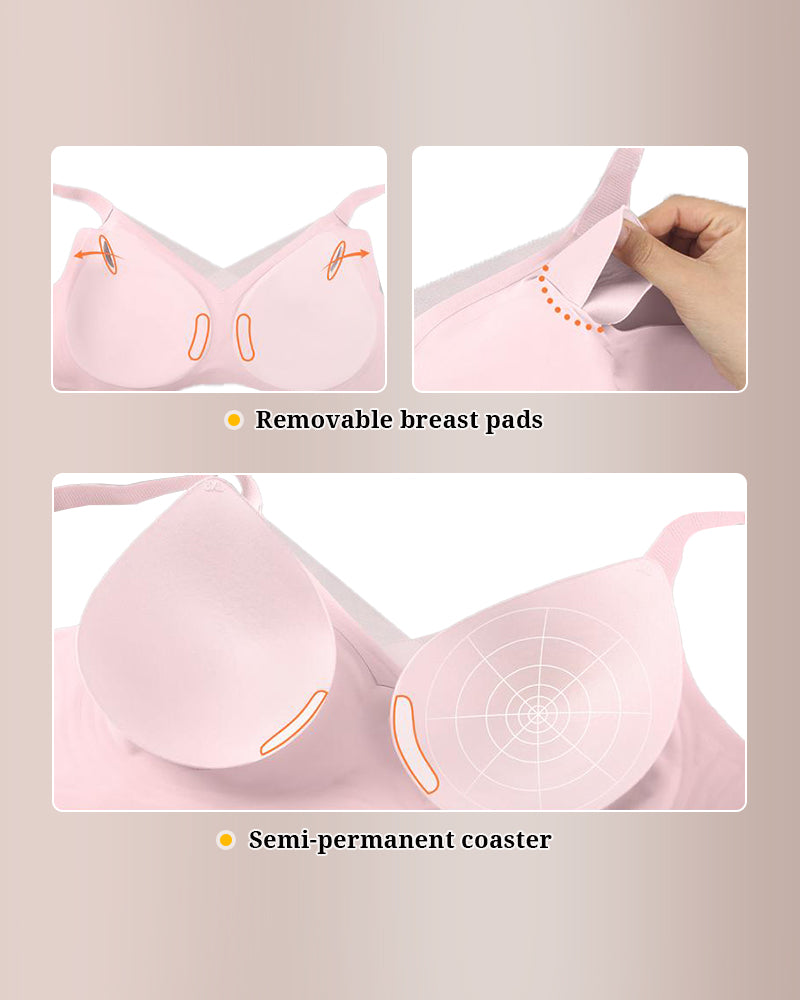 Curvvvy® V-Neck Mesh Crossover Bra