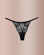 Curvvvy® BlossomLace – French Embroidered Sheer Lace Thong