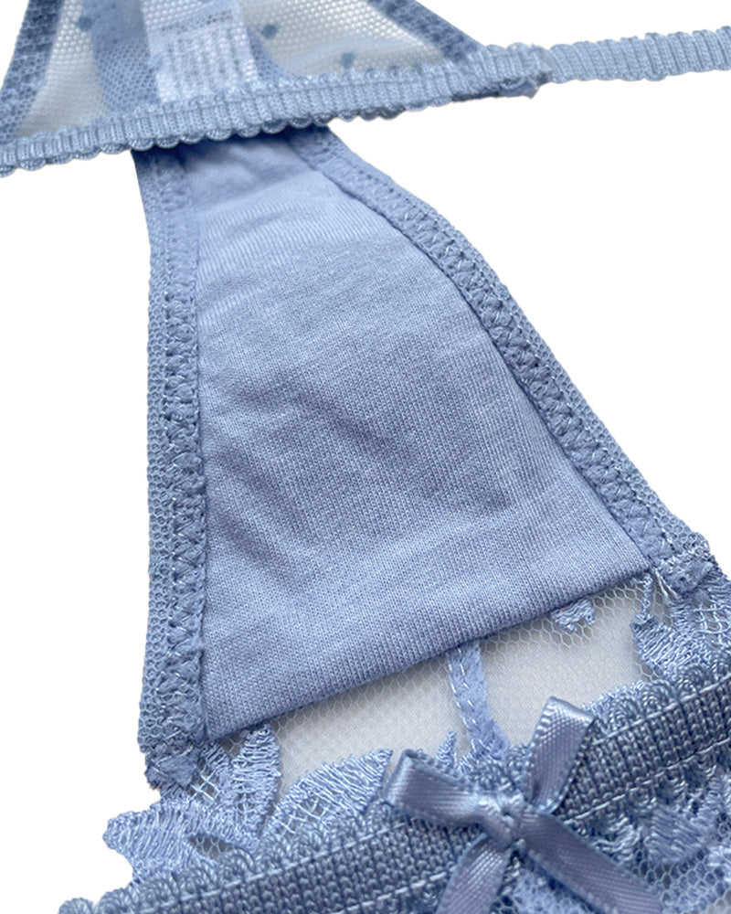 Curvvvy® BlossomLace – French Embroidered Sheer Lace Thong