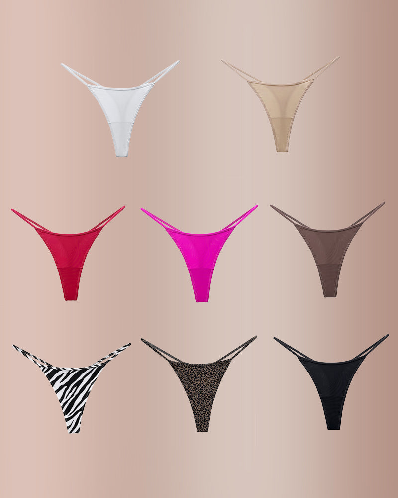 Curvvvy® ForLove – Animal Print Thin Strap Thong