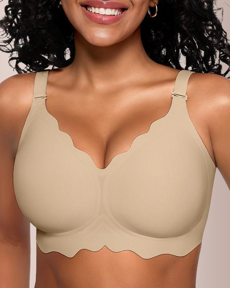 Curvvvy® Scalloped Comfort Everyday Bra
