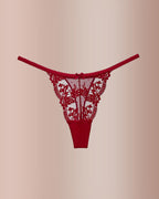 Curvvvy® BlossomLace – French Embroidered Sheer Lace Thong