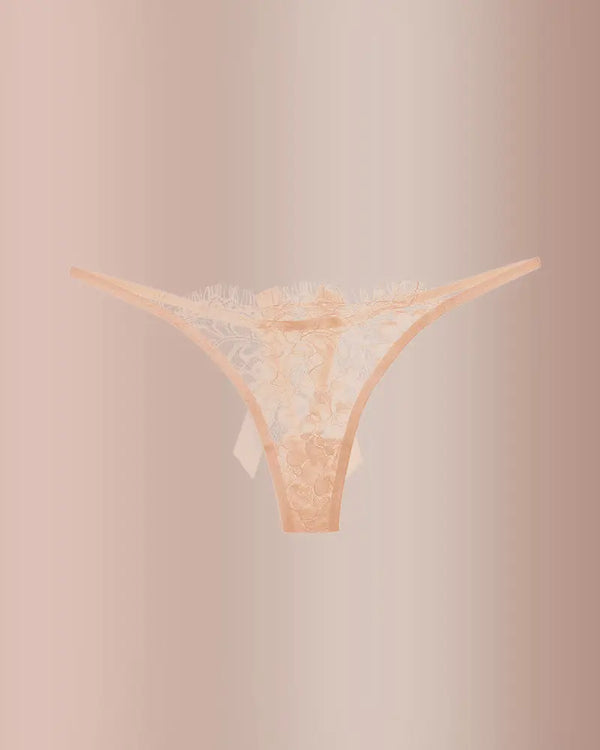 Curvvvy® BlossomLace – Eyelash Lace Strappy Floral Bow Thong curvvvy