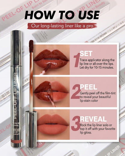 Curvvvy™ BTB Peel-Off Lip Liner/Lip Gloss 2.5ml