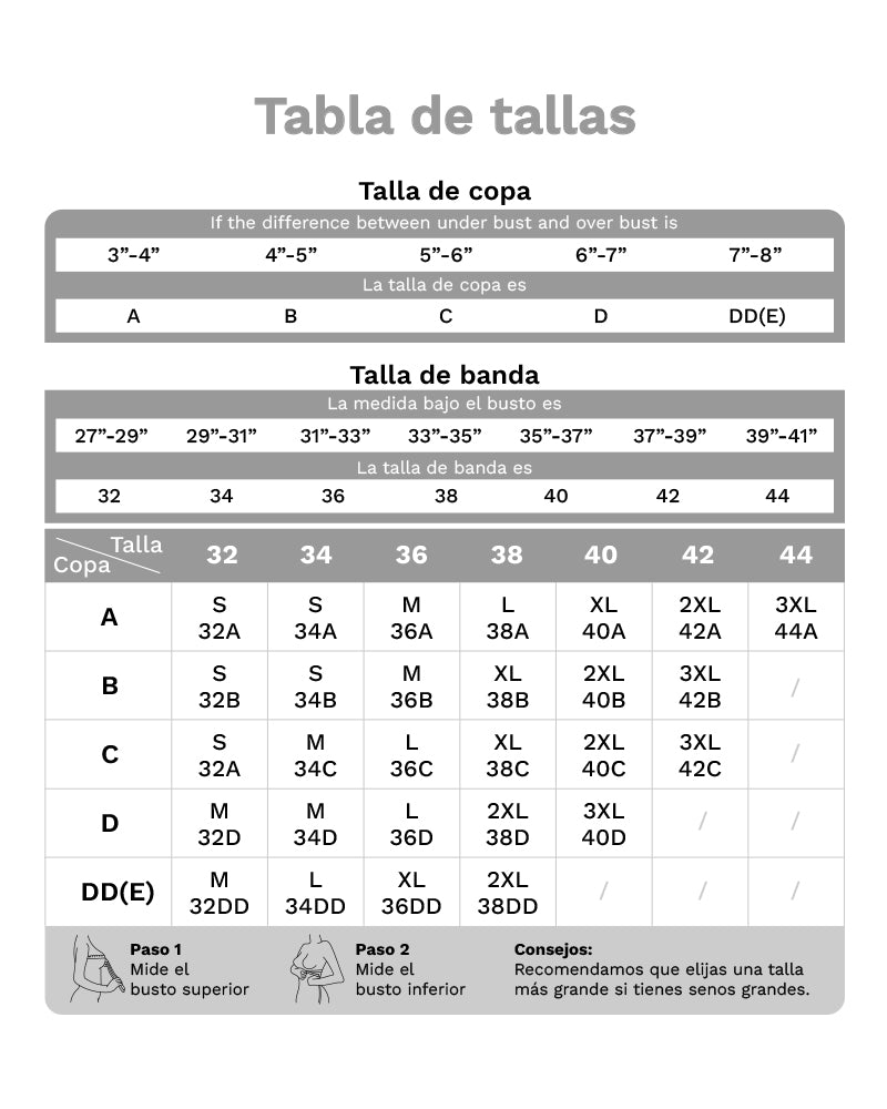 Brasier sin varilla y sin costuras con escote en V
