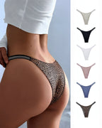 Curvvvy® SparkleGlam – Seamless Leopard Print Bikini Brief