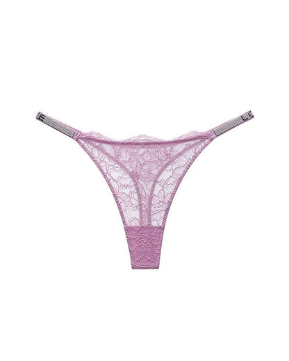 Curvvvy® BlossomLace – Lace Thong with Sparkling Details curvvvy