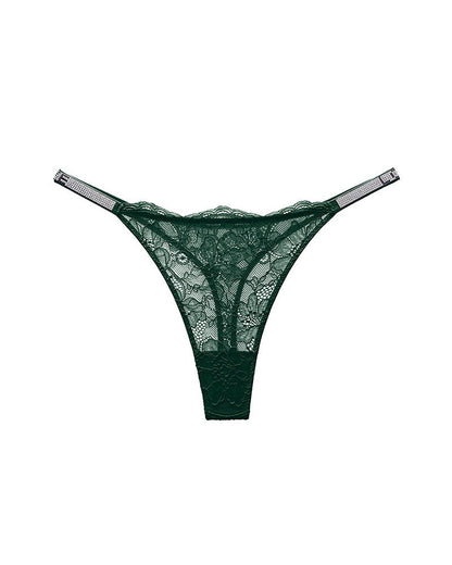 Curvvvy® BlossomLace – Lace Thong with Sparkling Details curvvvy