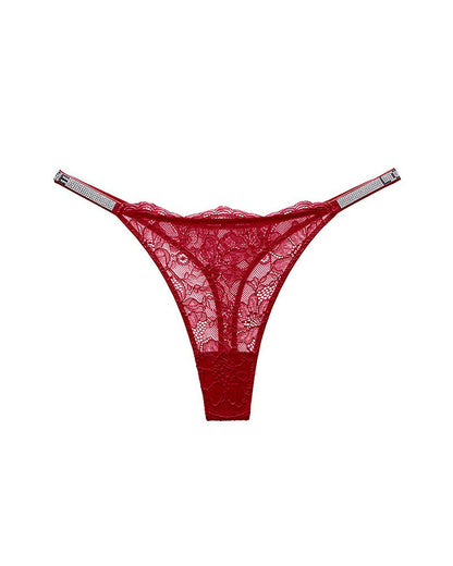 Curvvvy® BlossomLace – Lace Thong with Sparkling Details curvvvy
