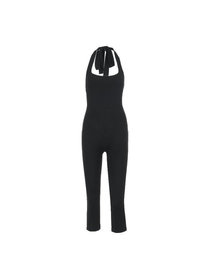 Curvvvy™ Elegant Backless Halter Jumpsuit