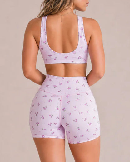 Curvvvy™ Shortcake Cherries Sports Bra