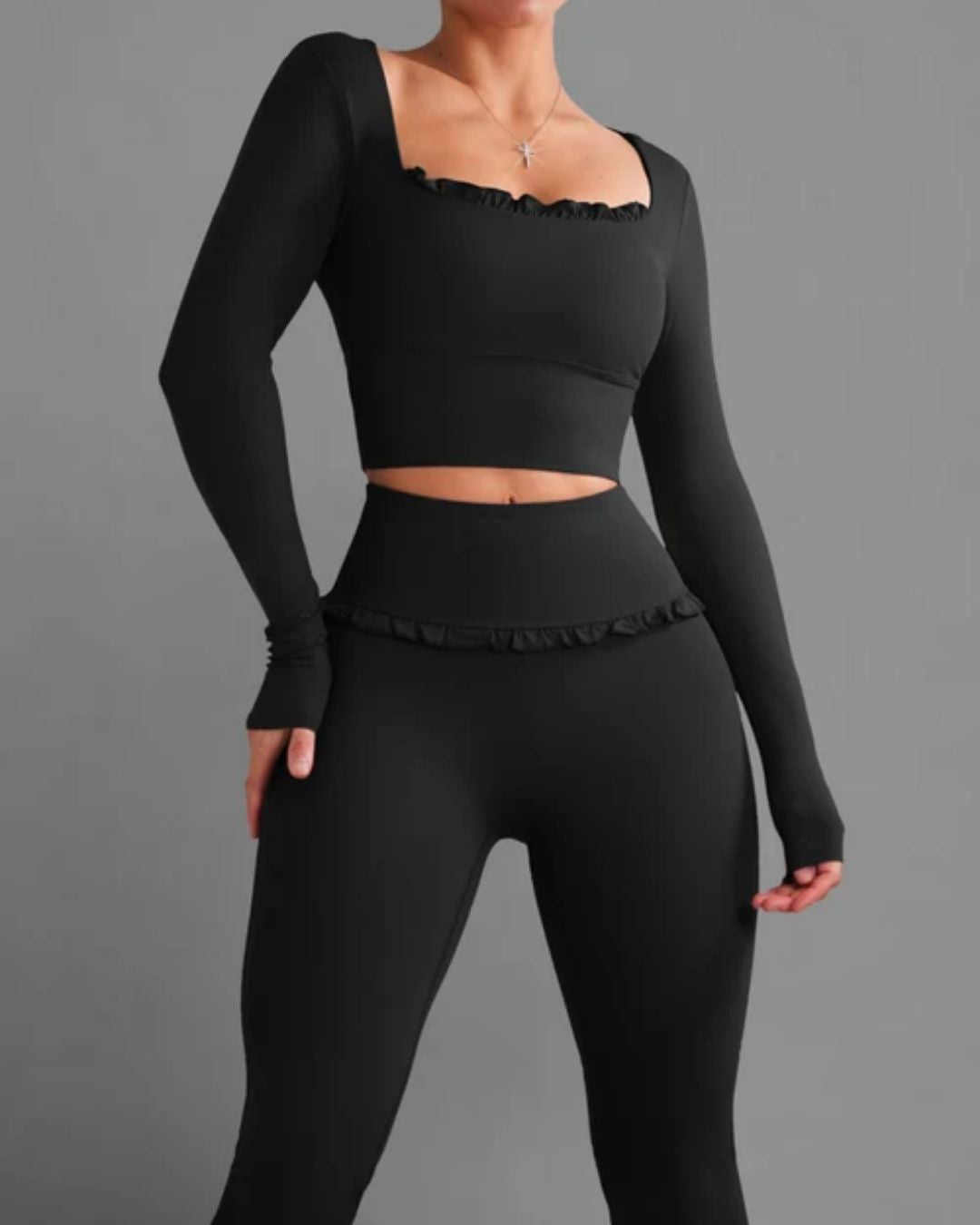 Curvvvy™ Ballet Ruffled Shaping Sports Top