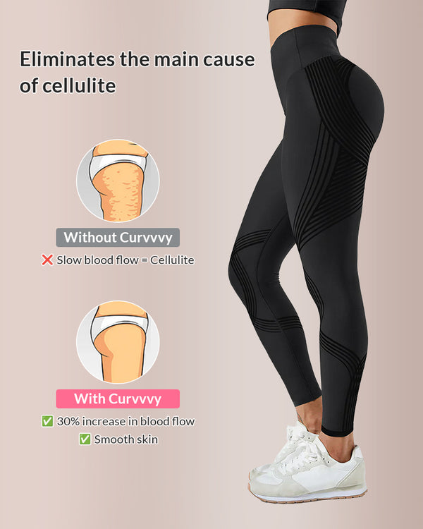 Curvvvy™ Seamless Contour Scrunch Butt Yoga Leggings
