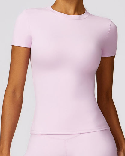 Curvvvy™ Quick-Dry Yoga Running Short Sleeve Top