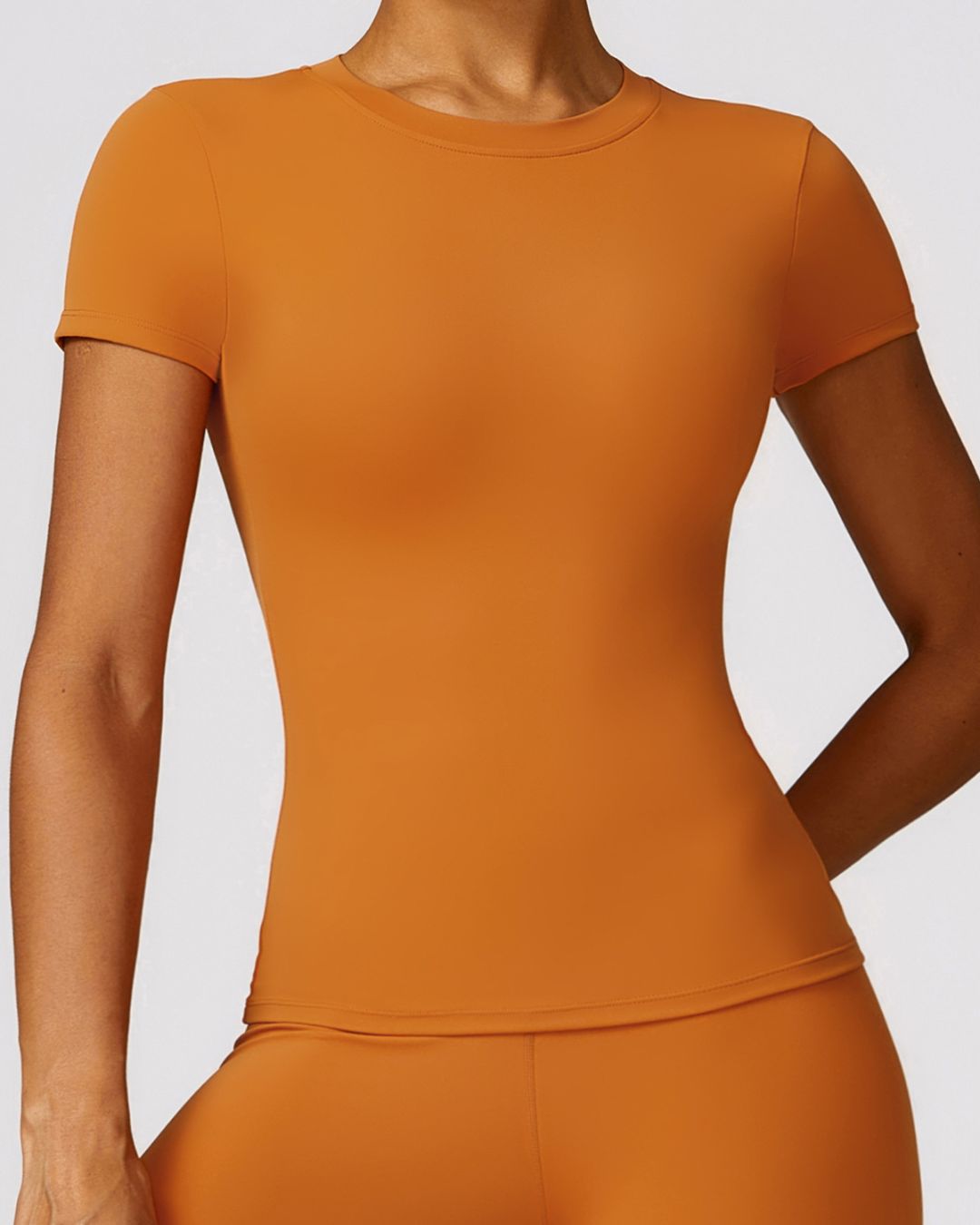 Curvvvy™ Quick-Dry Yoga Running Short Sleeve Top