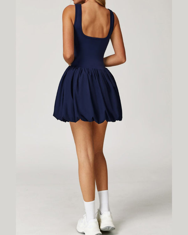 Curvvvy™ Athletic Tennis Dress with Built-In Bodysuit