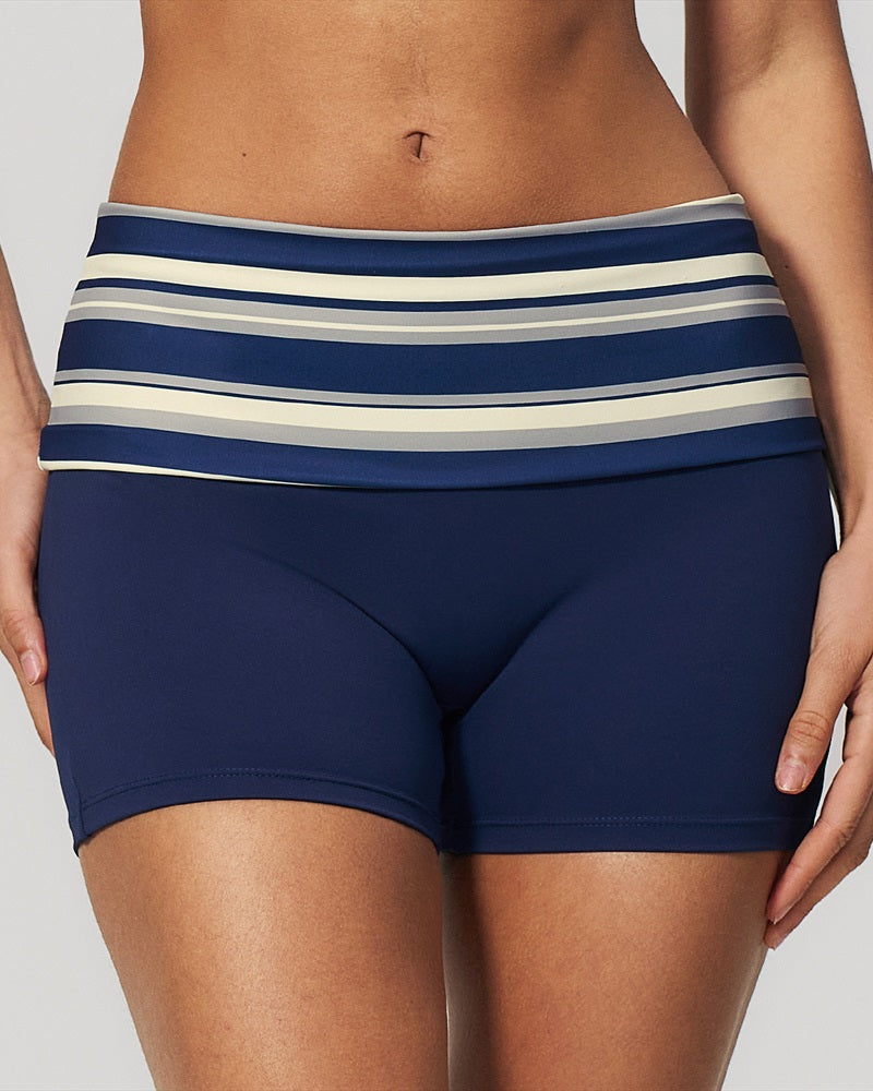 Curvvvy™ Contrast Panel Sculpting Workout Shorts