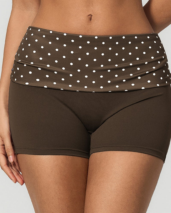 Curvvvy™ Contrast Panel Sculpting Workout Shorts