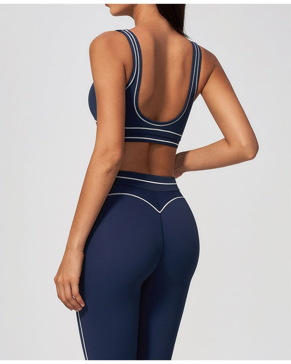 Curvvvy™ Contrast Trim U-Back Sports Bra
