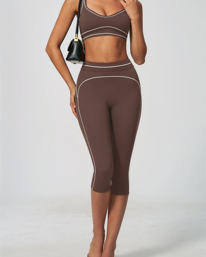 Curvvvy™ Contrast Trim U-Back Sports Bra