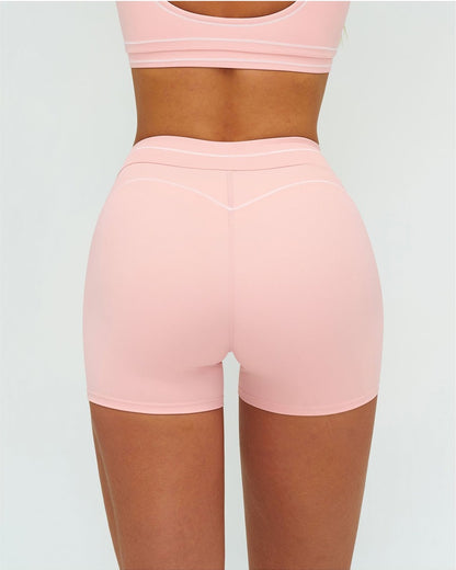 Curvvvy™ High-Waisted Contrast Trim Yoga Shorts