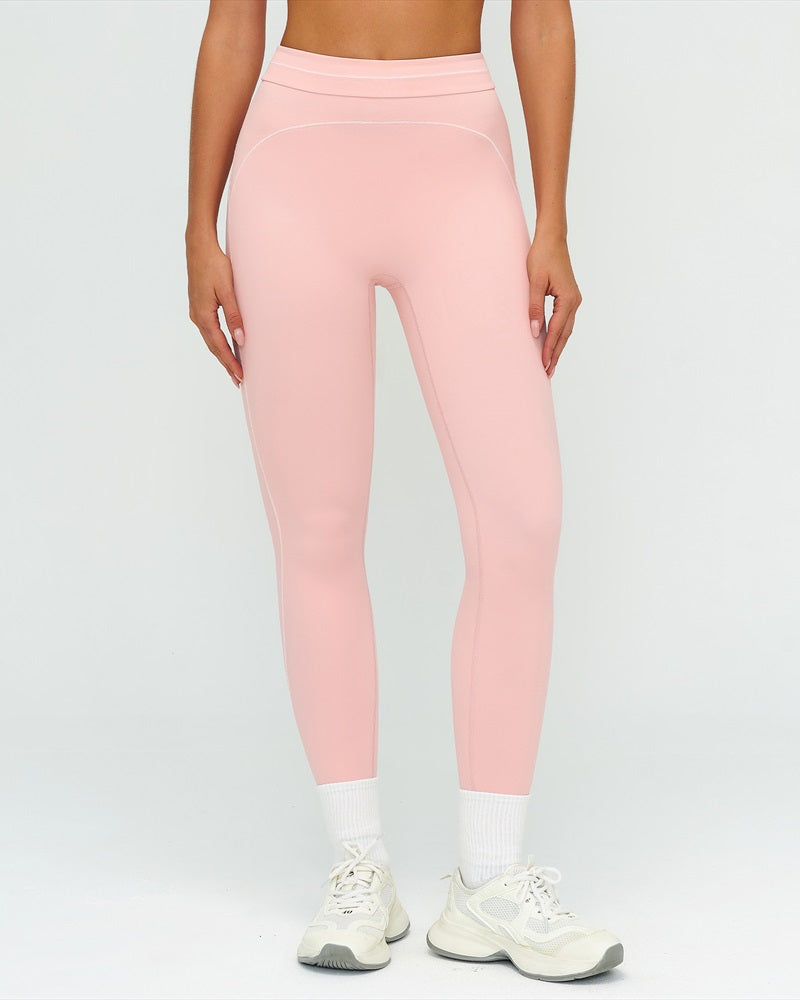 Curvvvy™ High-Waisted Contrast Trim Yoga Leggings
