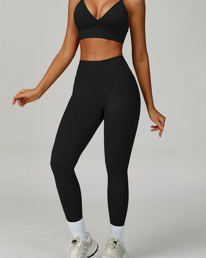 Curvvvy™ Seamless V-Waist Butt-Lifting Yoga Leggings