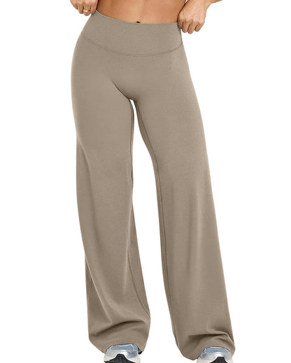 Curvvvy™ Breathable Ice Silk High-Waisted Straight Leg Yoga Pants