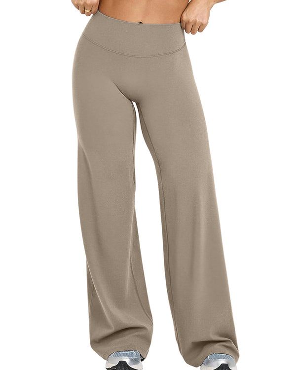 Curvvvy™ Breathable Ice Silk High-Waisted Straight Leg Yoga Pants