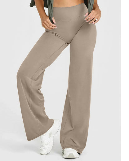 Curvvvy™ Breathable Ice Silk High-Waisted Straight Leg Yoga Pants