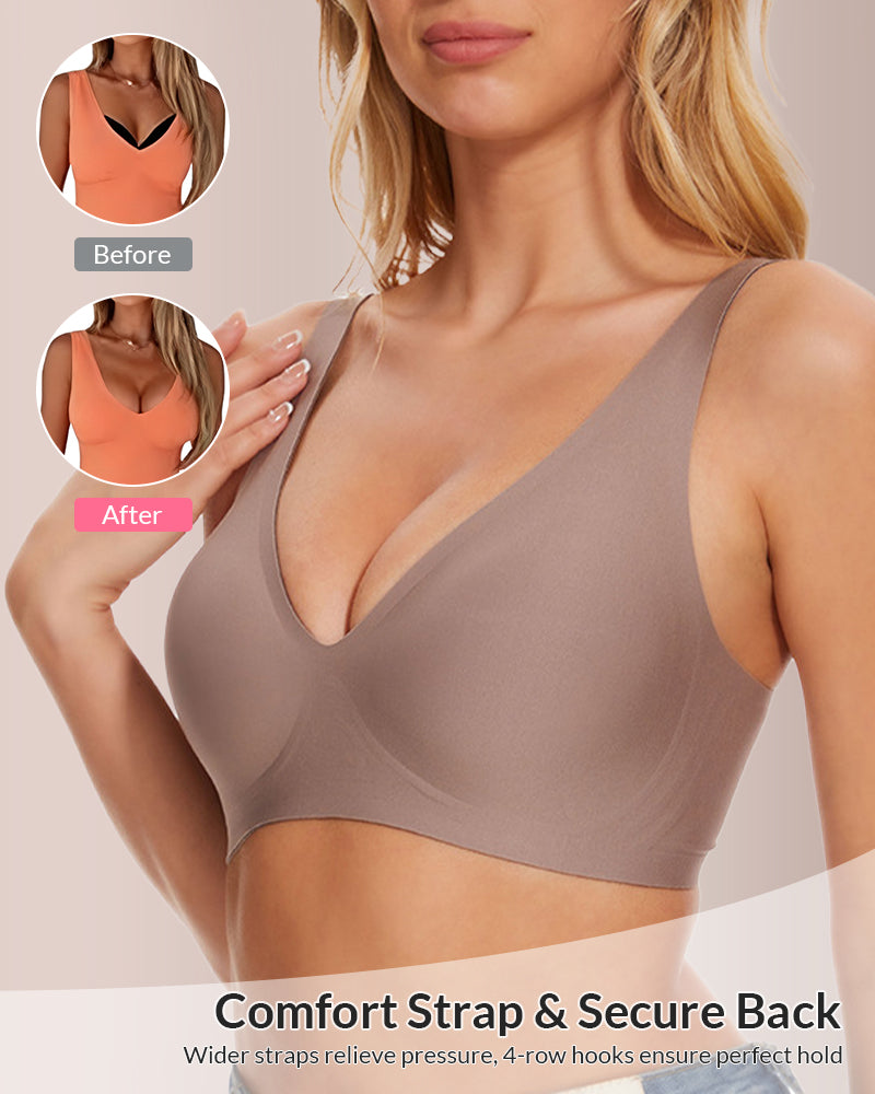 Curvvvy® Deep V Lift Seamless Jelly Bra curvvvy