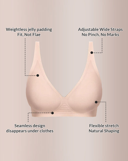 Curvvvy® Deep V Lift Seamless Jelly Bra curvvvy