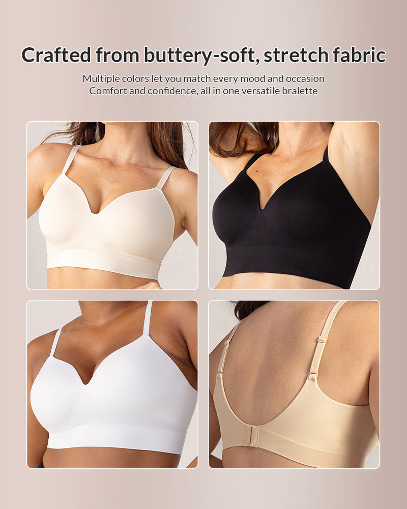 Curvvvy™ Sujetador Push Up sin Aros de Escote Profundo en V