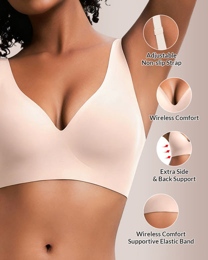Curvvvy® Deep V Lift Seamless Wireless Jelly Bra curvvvy