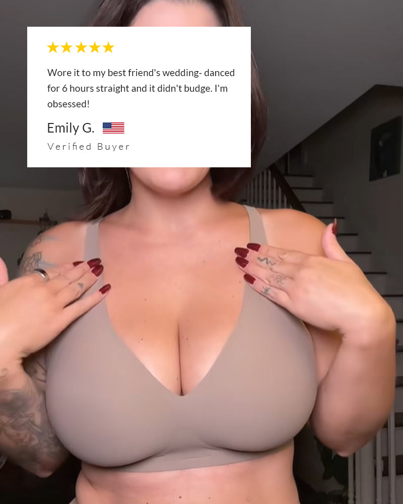 Curvvvy® Deep V Lift Seamless Wireless Jelly Bra curvvvy