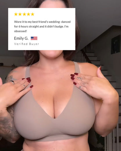 Curvvvy® Deep V Lift Seamless Wireless Jelly Bra curvvvy