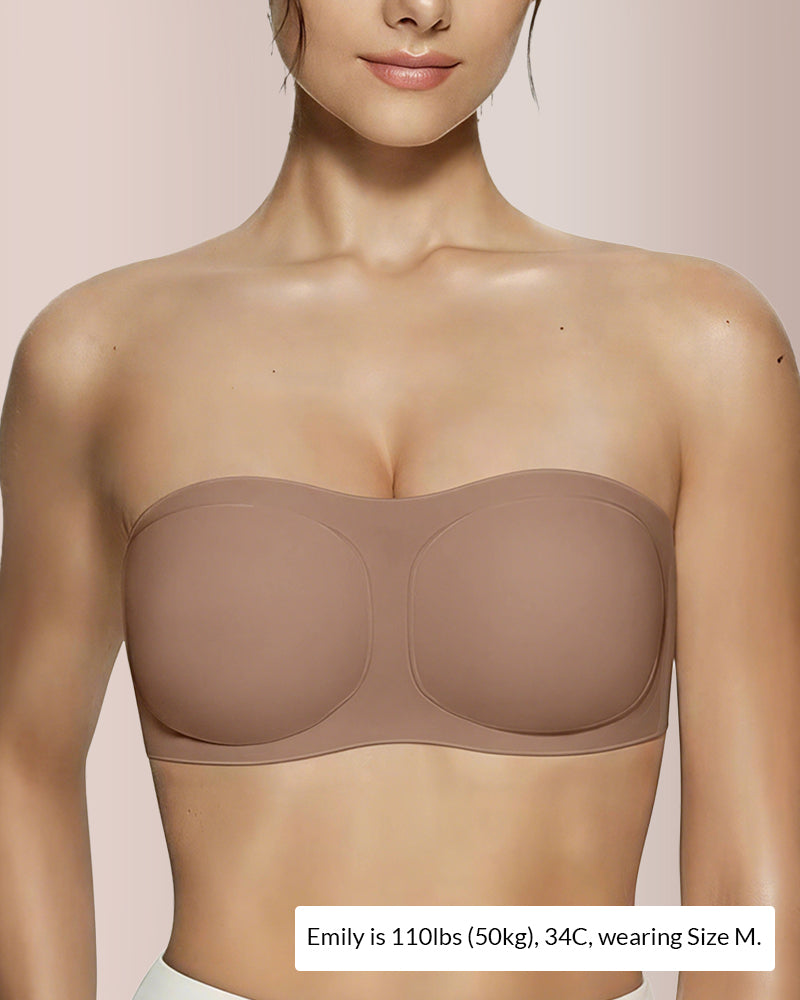 Soutien bandeau com enchimento e sem fio Curvvvy®