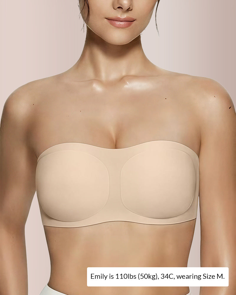 Soutien bandeau com enchimento e sem fio Curvvvy®
