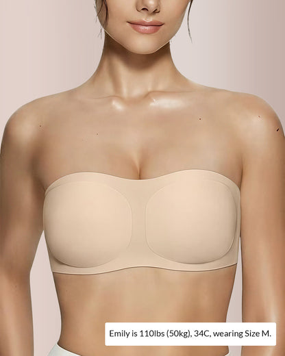 Soutien bandeau com enchimento e sem fio Curvvvy®
