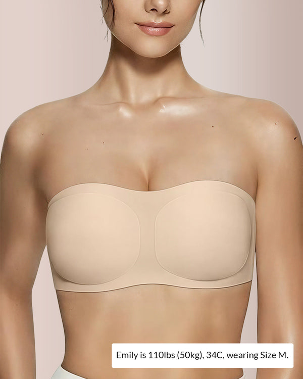 Soutien bandeau com enchimento e sem fio Curvvvy®