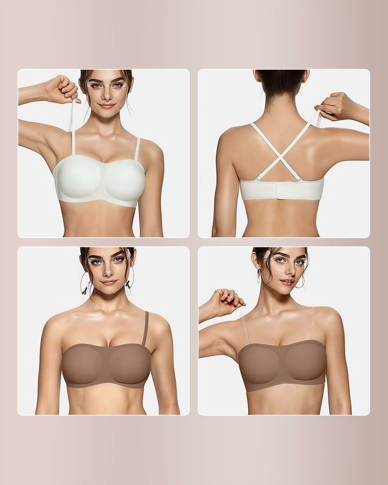 Soutien bandeau com enchimento e sem fio Curvvvy®