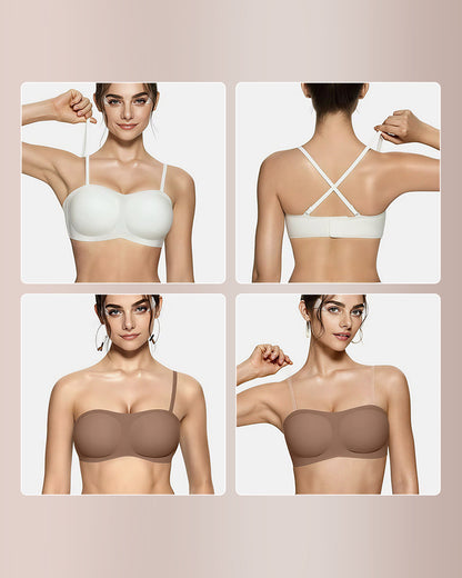 Soutien bandeau com enchimento e sem fio Curvvvy®