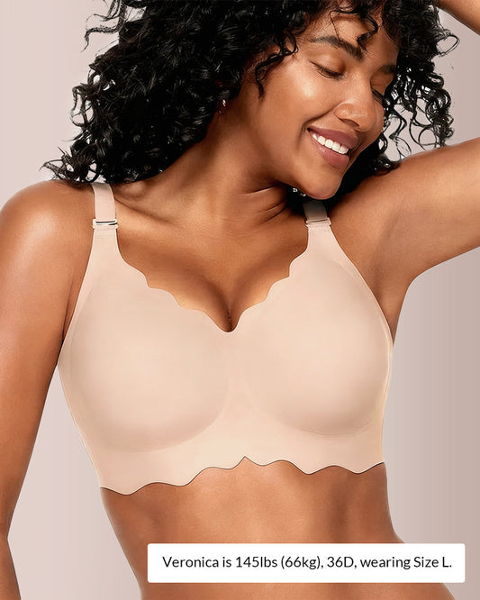 Curvvvy® Scalloped Comfort Everyday Bra curvvvy