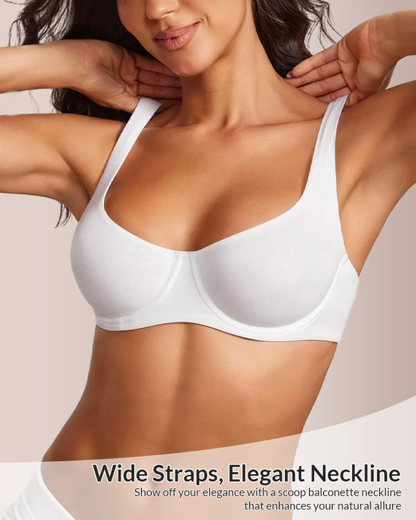 Curvvvy® Underwire Support Seamless Balconette Bra curvvvy