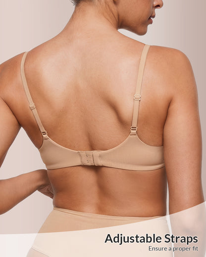 Curvvvy® Unlined Underwire Demi Balconette Bras Set